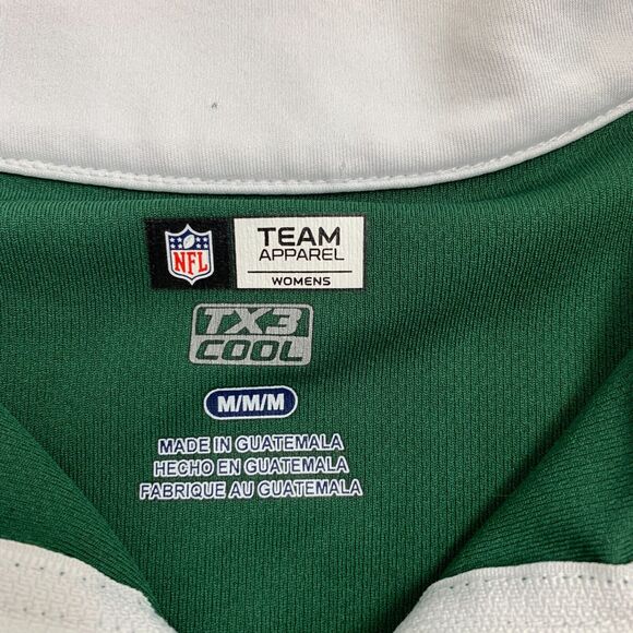 Green Bay Packers Shirt Women M Medium Green Quarter Zip Sweat Wicking TX3 Cool - Picture 7 of 10